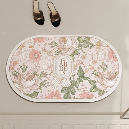 Ultra-Absorbent Non-Slip Bath Mat and Entrance Rug with Rubber Backing for Bathroom, Kitchen, and Toilet Areas
