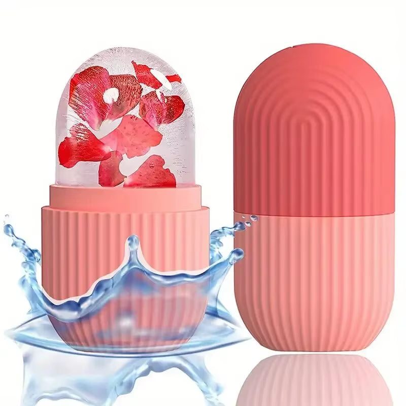 Silicone Ice Cube Trays for Beauty: Lifting Ice Ball Face Massager and Contouring Eye Roller for Facial Treatment and Acne Reduction