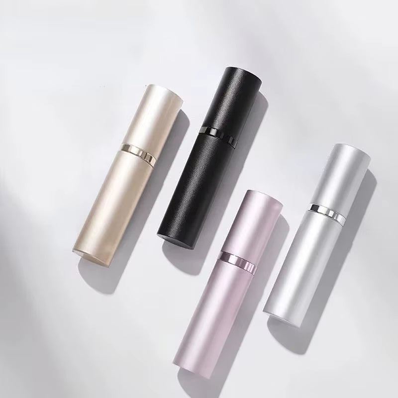 Mini Bottom Filling Perfume Spray Dispenser Bottles - 10ml & 5ml Refillable Atomizers for Cosmetics - Portable Liquid Containers