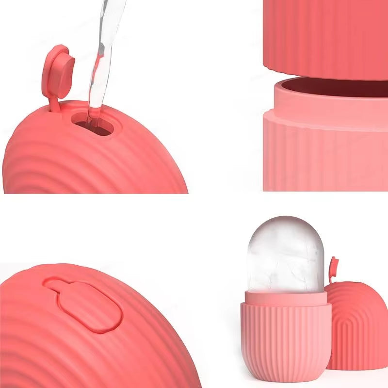 Silicone Ice Cube Trays for Beauty: Lifting Ice Ball Face Massager and Contouring Eye Roller for Facial Treatment and Acne Reduction