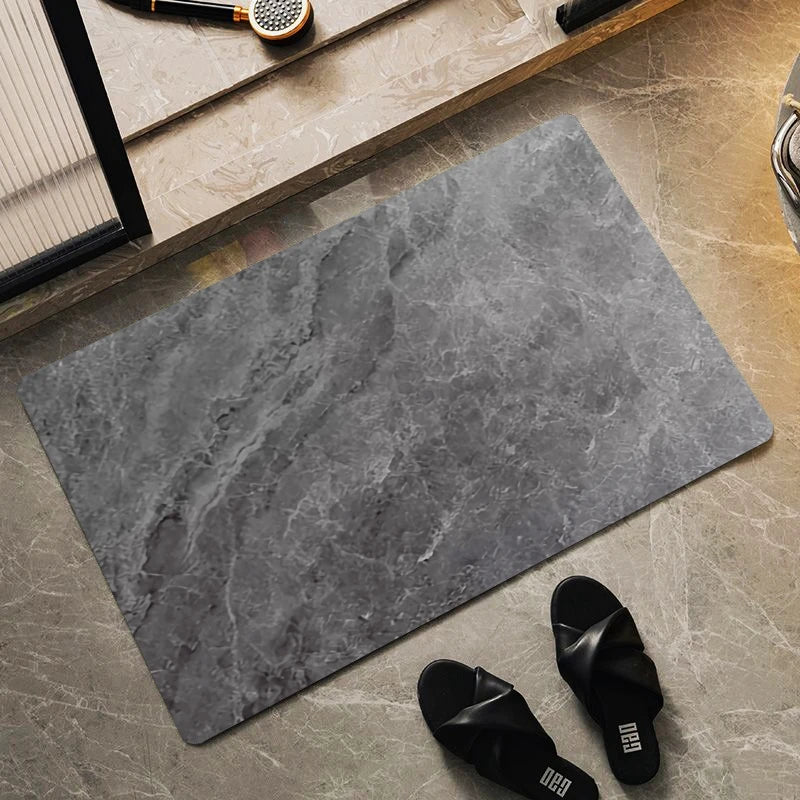 Ultra-Absorbent Non-Slip Bath Mat and Entrance Rug with Rubber Backing for Bathroom, Kitchen, and Toilet Areas