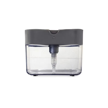 Portable Soap Dispenser for Kitchen Detergent with Cleaning Cloth for Efficient Dishwashing
