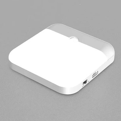 Wireless LED Motion Sensor Night Light - Rechargeable Type C Cabinet and Staircase Lamp for Kitchen and Wardrobe