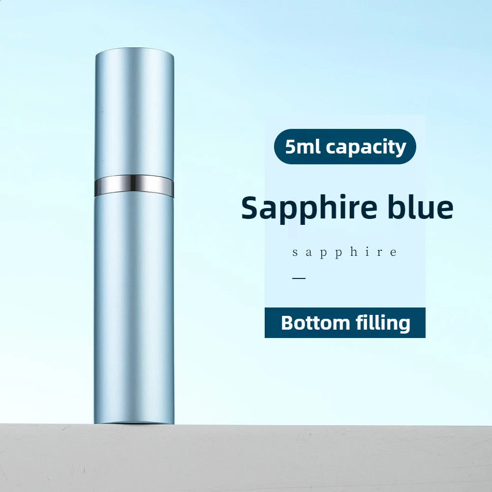 Mini Bottom Filling Perfume Spray Dispenser Bottles - 10ml & 5ml Refillable Atomizers for Cosmetics - Portable Liquid Containers