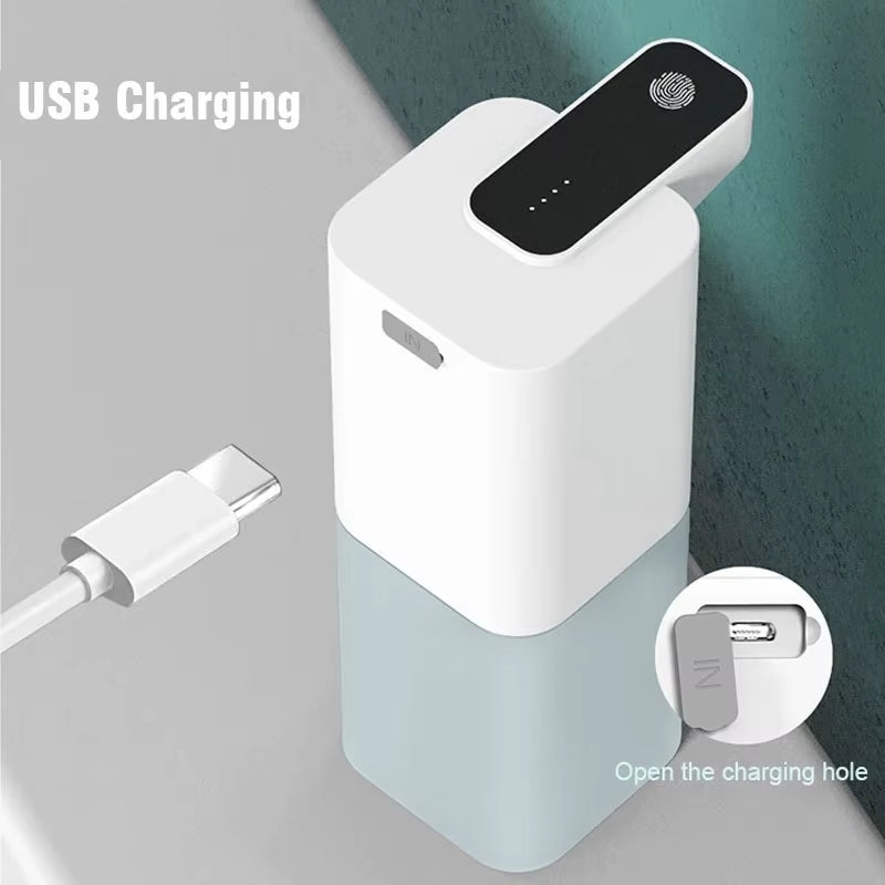 Automatic Touchless Liquid Soap Dispenser with Infrared Sensor - Smart Foam Machine with USB Charging