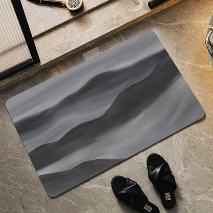 Ultra-Absorbent Non-Slip Bath Mat and Entrance Rug with Rubber Backing for Bathroom, Kitchen, and Toilet Areas