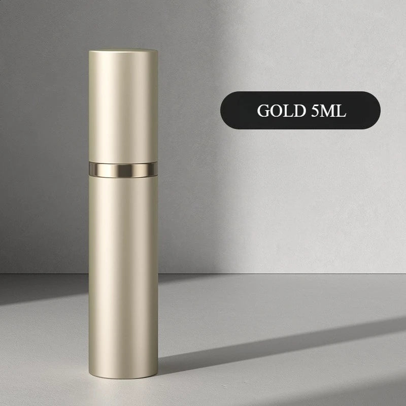 Mini Bottom Filling Perfume Spray Dispenser Bottles - 10ml & 5ml Refillable Atomizers for Cosmetics - Portable Liquid Containers