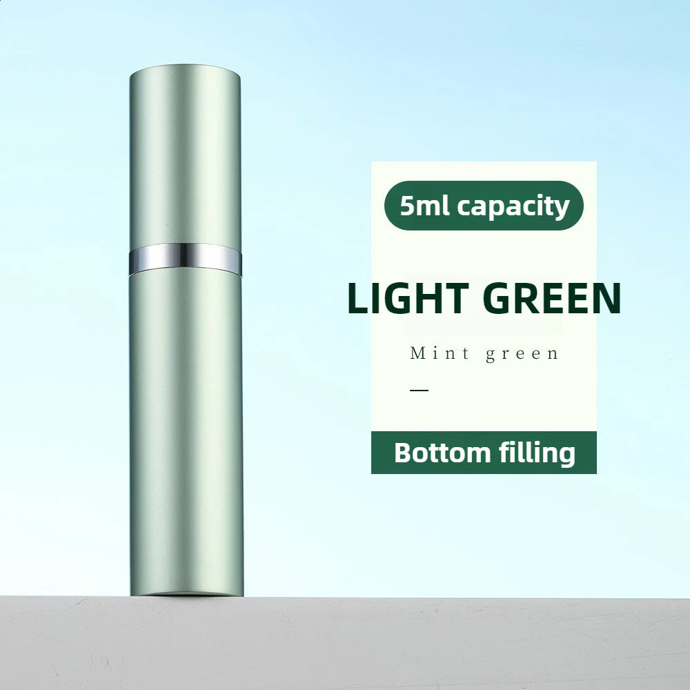 Mini Bottom Filling Perfume Spray Dispenser Bottles - 10ml & 5ml Refillable Atomizers for Cosmetics - Portable Liquid Containers